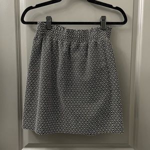 J. Crew Factory Black White Dot Skirt